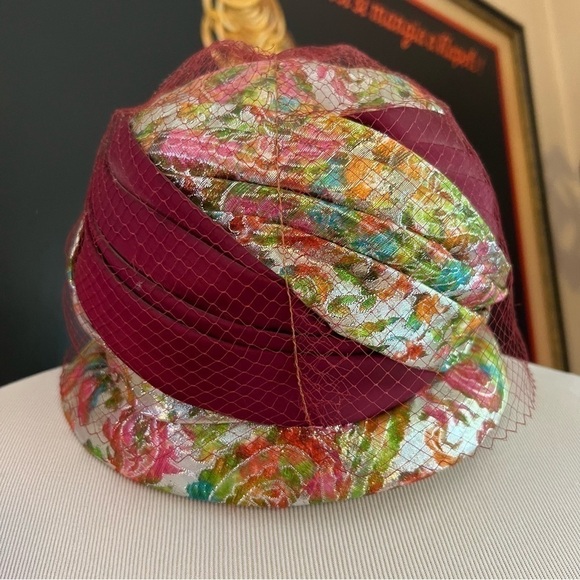 Terry B. Vintage Art Deco Cloche Bucket Turban Hat Union Made In The USA main image 11